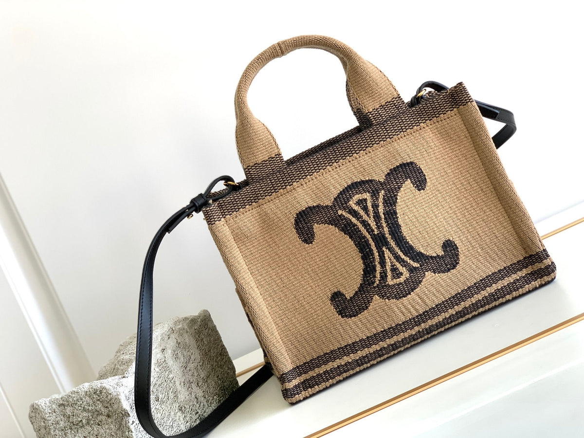 TRIOMPHE 26 FABRIC BLACK BROWN BAG