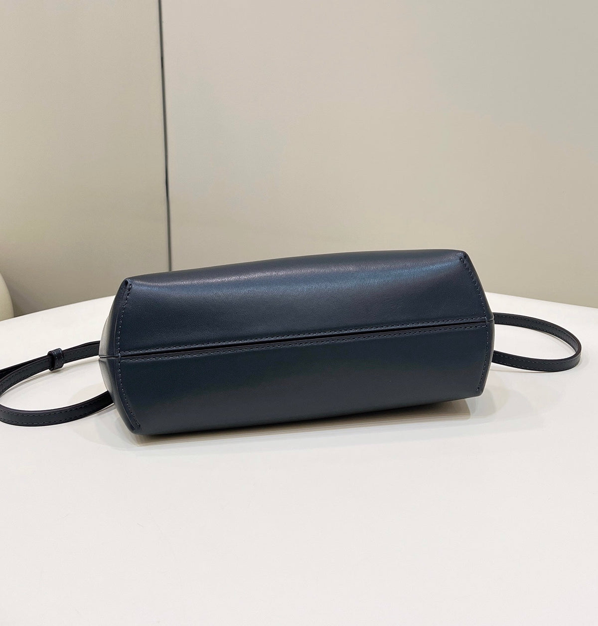 FENDI FIRST SMALL 26 BLACK LEATHER BAG WITH EXOTIC DETAILS