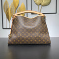 ARTSY MM 41 IN BROWN MONOGRAM CANVAS GOLD HARDWARE