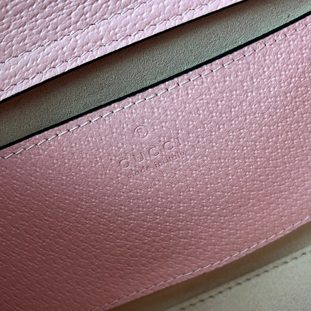 DIANA MEDIUM TOTE BAG 27 IN PINK CALFSKIN BAMBOO HANDLES