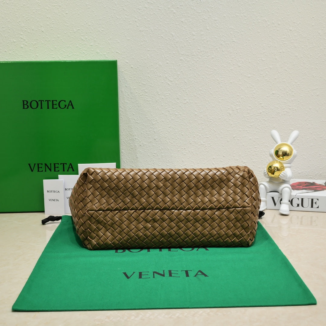 Large Cabat 45cm Brown Lambskin Ghw