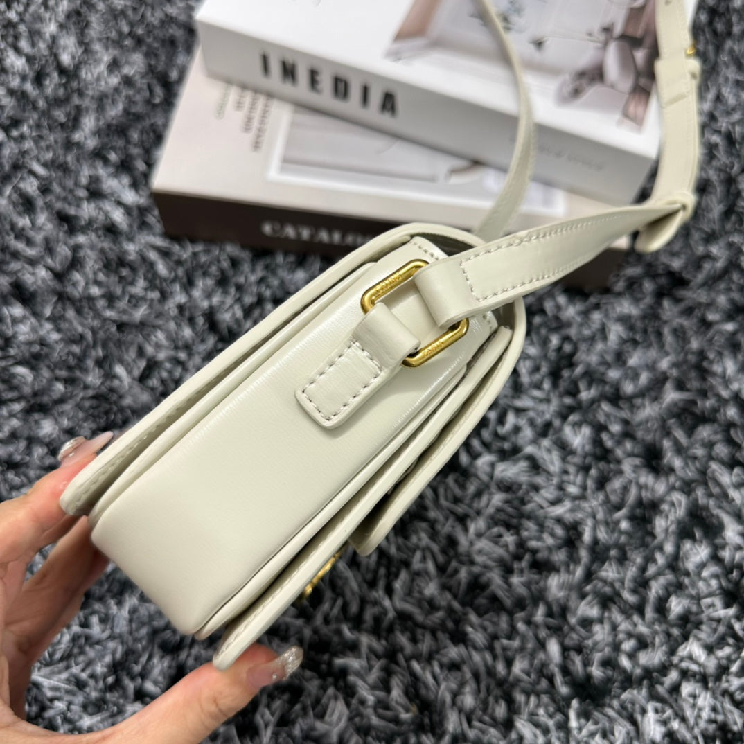 TRIOMPHE TEEN 18 WHITE COWHIDE LEATHER