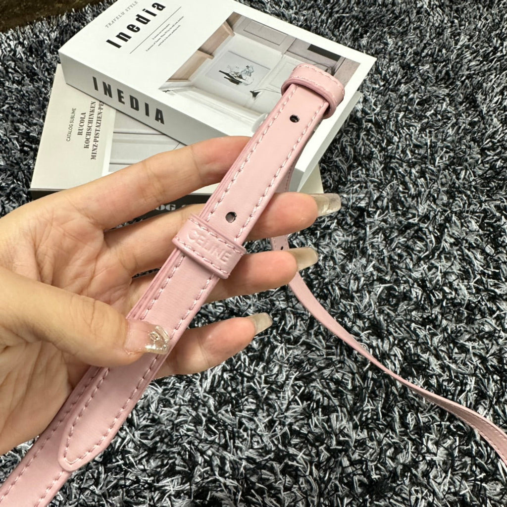 TRIOMPHE TEEN 18 PINK PASTEL COWHIDE LEATHER