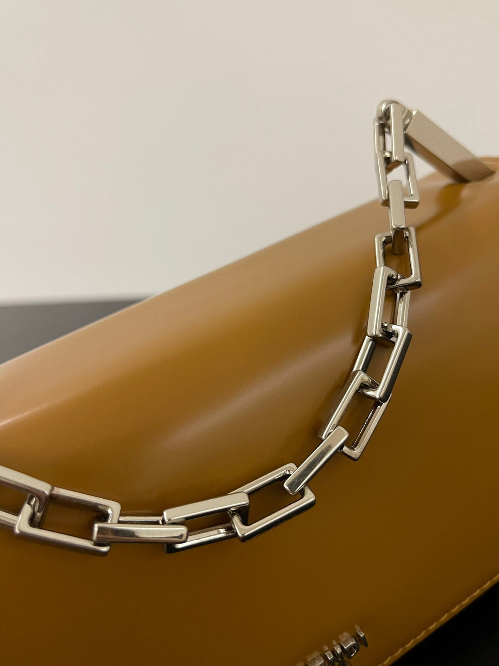 FENDI MINI FIRST SIGHT 23 BAG IN COPPER BROWN CALFSKIN WITH SILVER HARDWARE
