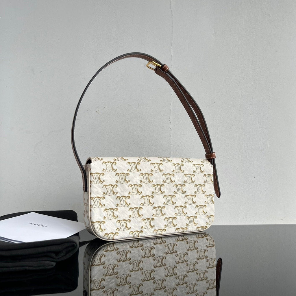 TRIOMPHE 20 WHITE PATTERN CALFSKIN
