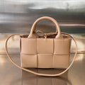 CANDY ARCO TOTE 20 IN TAN BROWN CALFSKIN