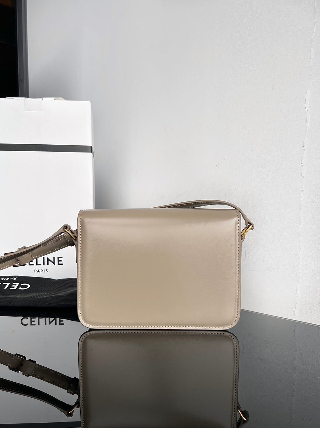 TRIOMPHE TEEN 22 PEBBLE GREY COWHIDE