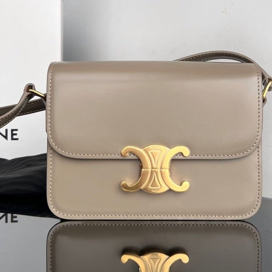 TRIOMPHE TEEN 18 GREY COWHIDE