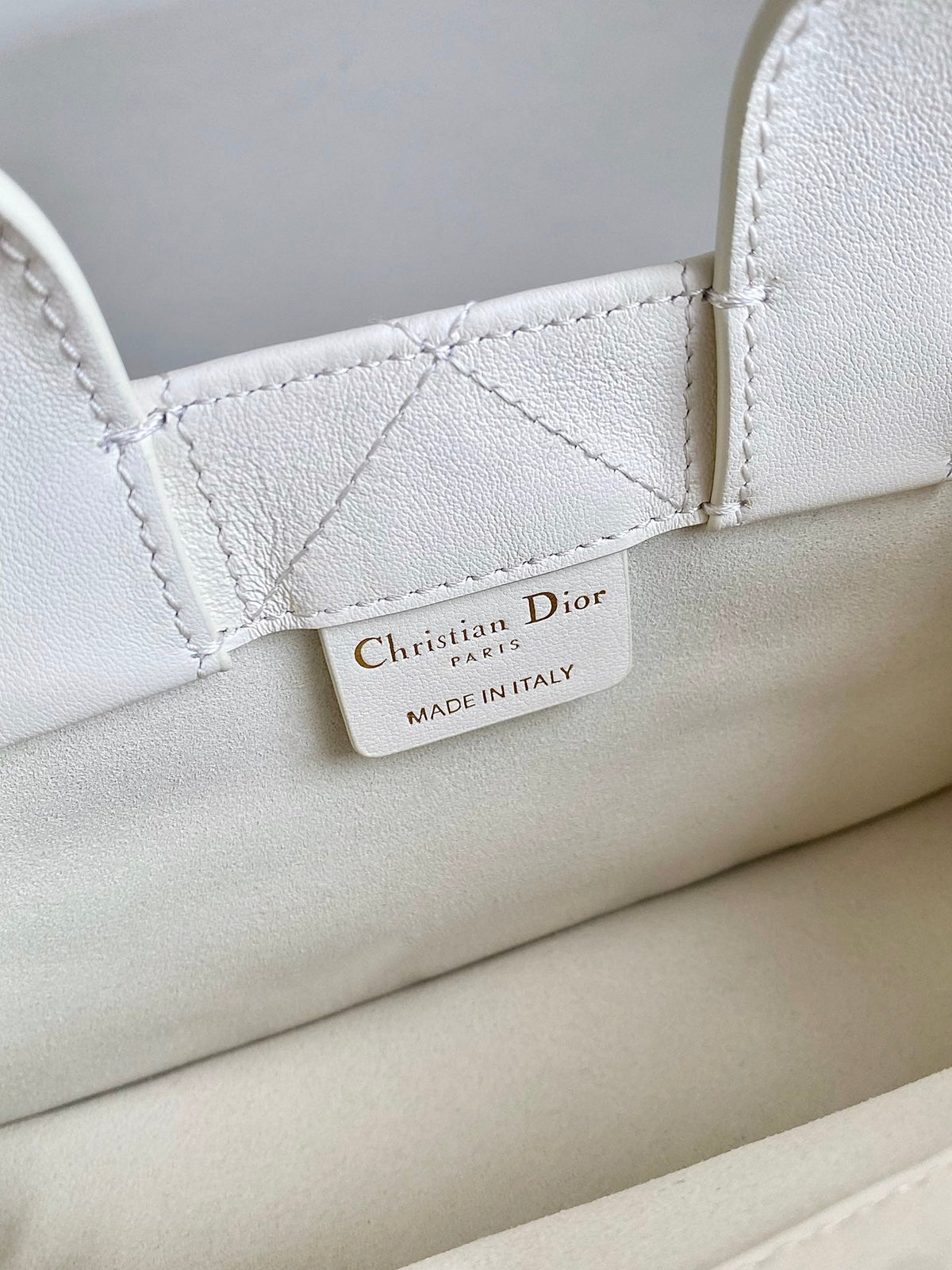MINI BOOK TOTE 21 WHITE MACCROCANNAGE CALFSKIN