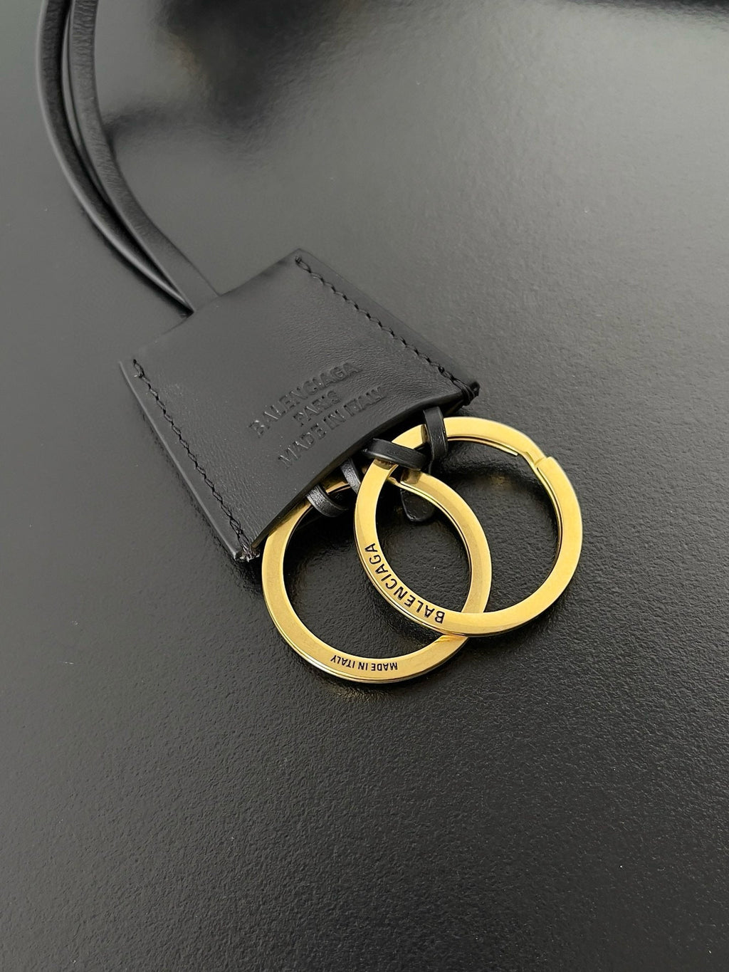 RODEO 22 IN BLACK CALFSKIN GOLD HARDWARE
