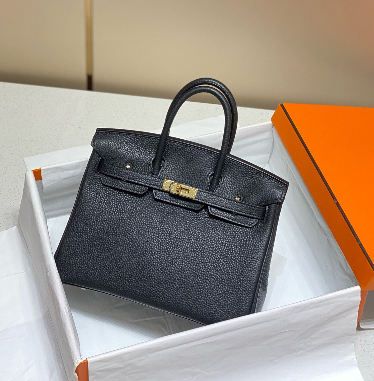 HM BIRKIN 30CM IN BLACK TOGO LEATHER GOLD HARDWARE