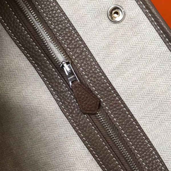 HERM Garden Party 36 Bag In Taupe Clemence Leather