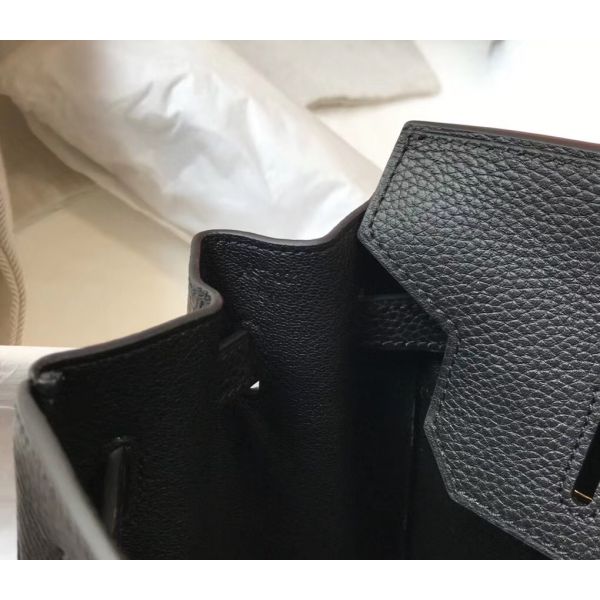 HERM Birkin 35cm Bag In Black Epsom Leather GHW