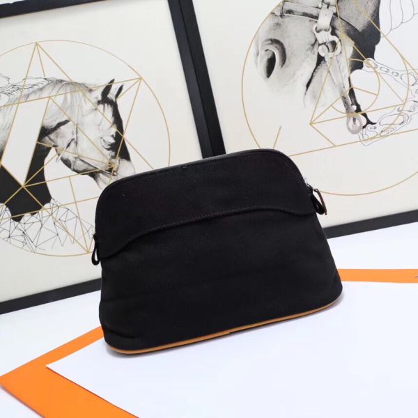 HERM Medium Bolide Travel Case In Black Cotton