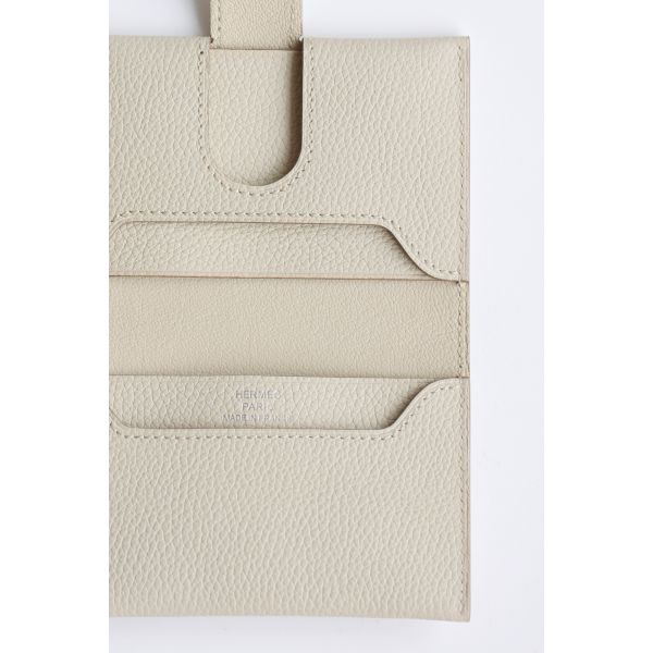 HERM R.M.S Card Holder in Beton Evergrain Calfskin
