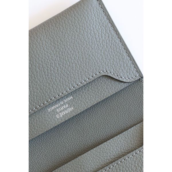 HERM R.M.S Card Holder in Gris Meyer Evergrain Calfskin