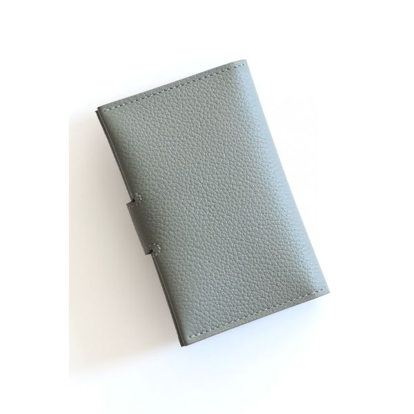 HERM R.M.S Card Holder in Gris Meyer Evergrain Calfskin