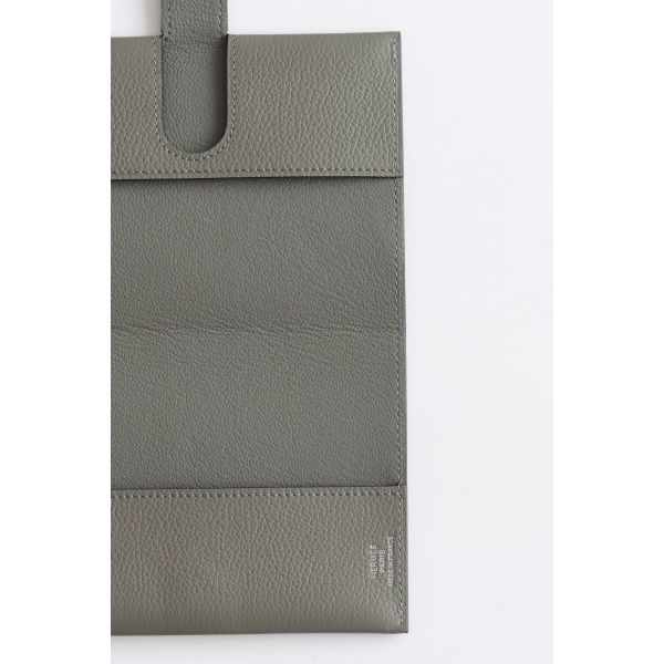 HERM R.M.S Passport Holder in Gris Meyer Evercolor Calfskin