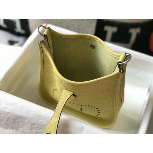 HERM Evelyne III TPM Mini Bag In Jaune Poussin Clemence Leather
