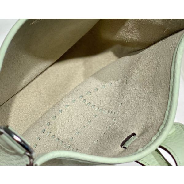 HERM Evelyne III TPM Bag In Vert Fizz Clemence Leather