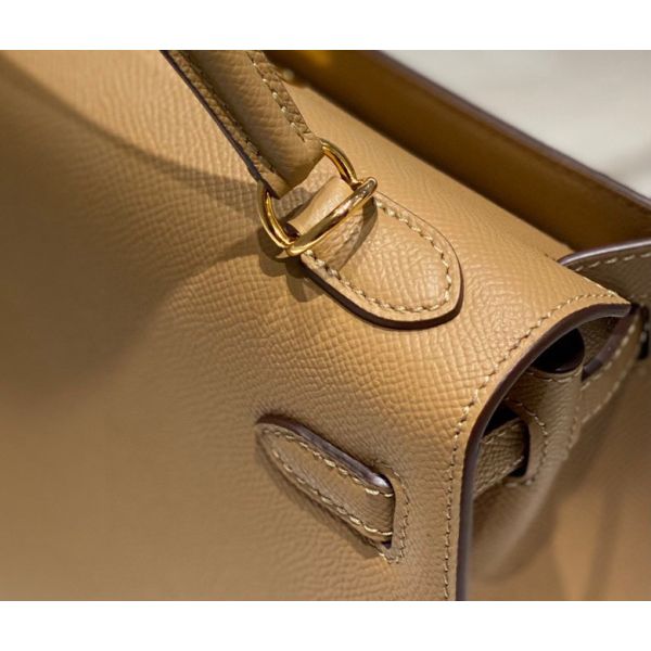 HERM Kelly 28cm Bag In Chai Epsom Leather GHW