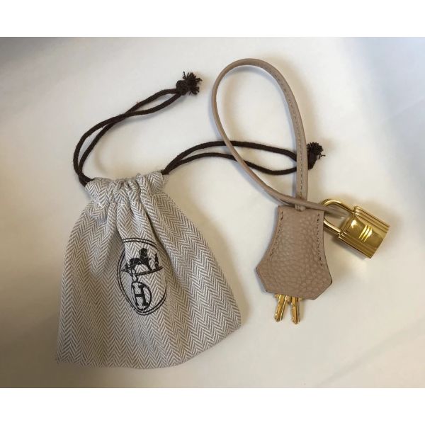 HERM Picotin Lock 22 Bag In Trench Clemence Leather