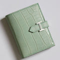 HERM Bearn Compact Wallet in Vert D'eau Matte Alligator Leather