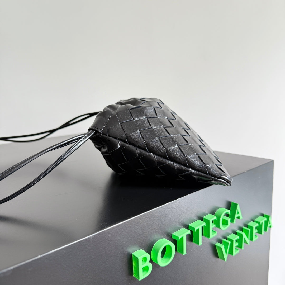 SMALL DUSTBAG 21 IN BLACK LAMBSKIN