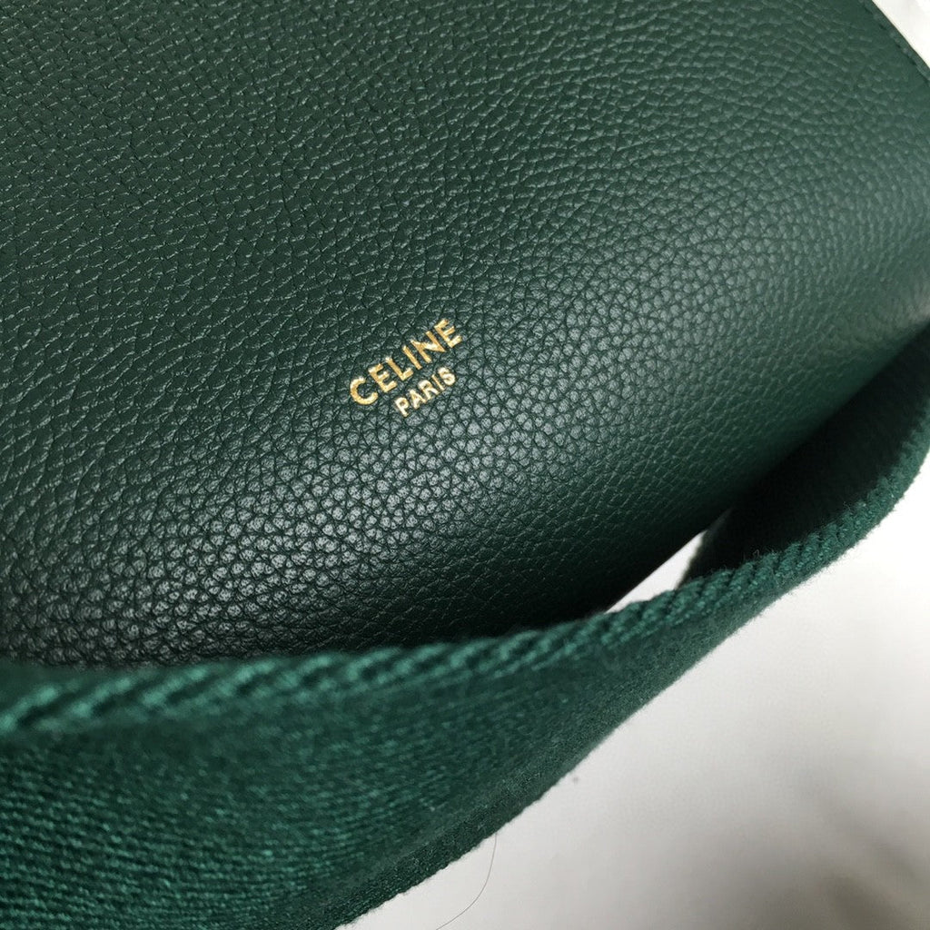 SANGLE SEAU BUCKET 24 BAG GREEN FOREST CALFSKIN