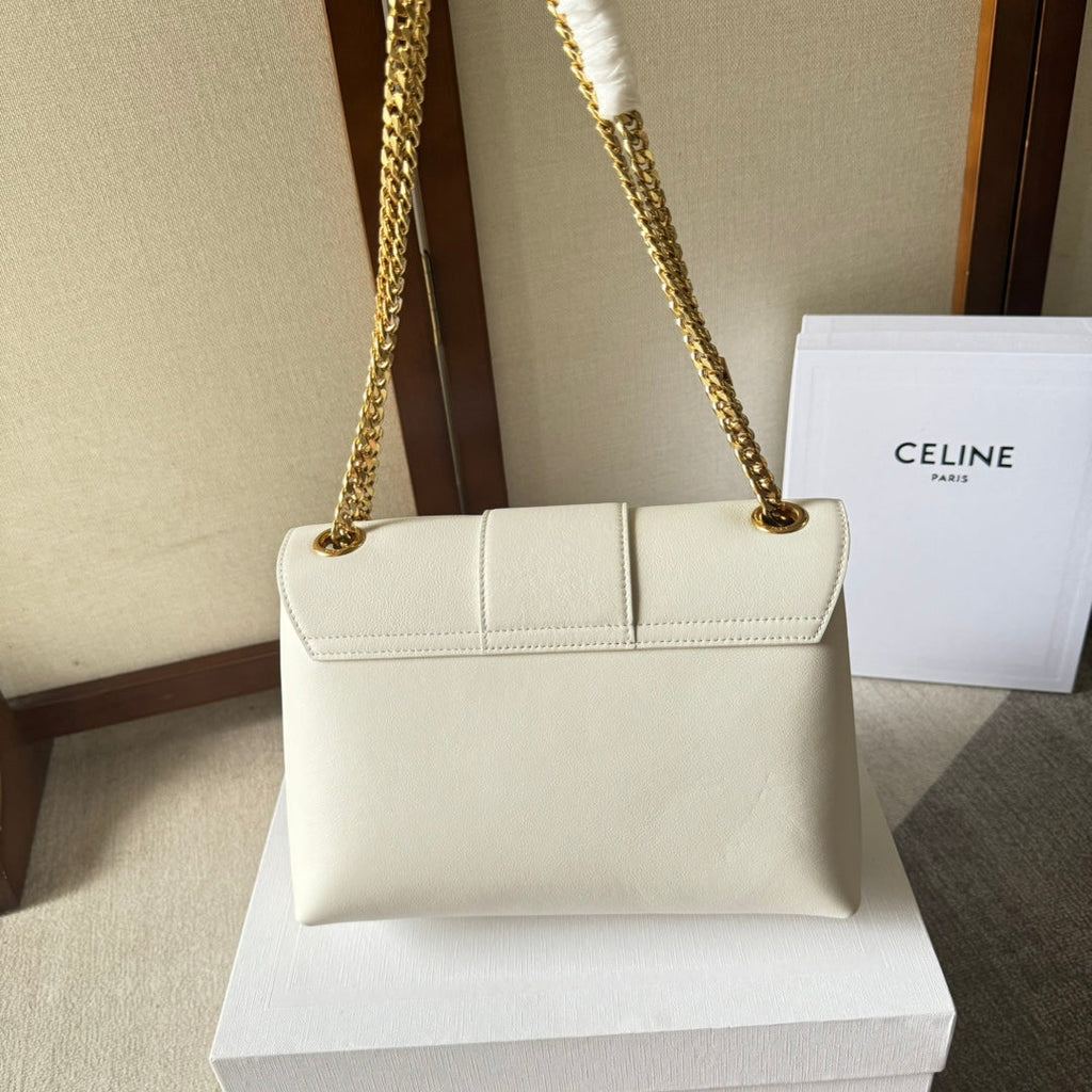 MEDIUM CELINE VICTOIRE BAG 25 IN IVORY CALFSKIN