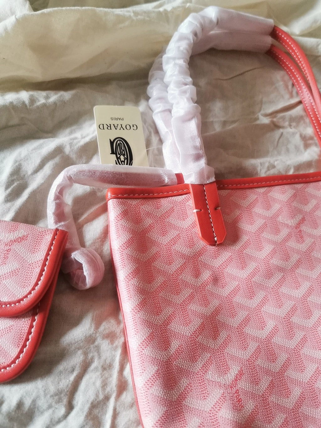 MINI HOBO BOHEME 38CM PINK CANVAS