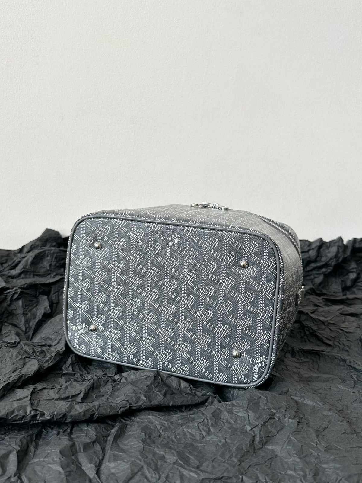 GOYA MAKEUP BOX BAG 20CM GREY CANVAS